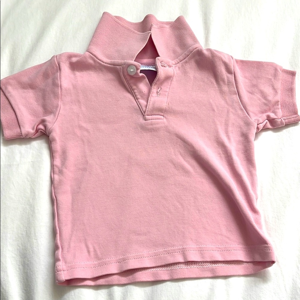 Little English pink polo
